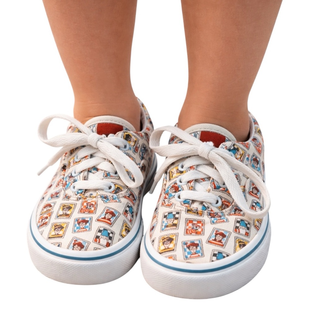 Where’s Waldo Vans Unisex Kid’s Size 1 Shoes
